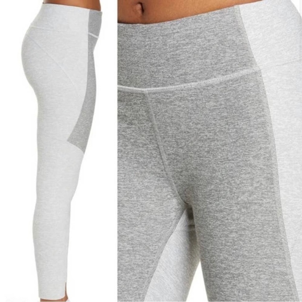 Outdoor Voices Women Gray Two Tone Warm Up Leggings XS